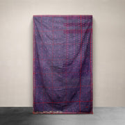 Kantha Throw Deep Plum and Red