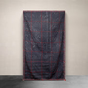 Kantha Throw Deep Plum and Red