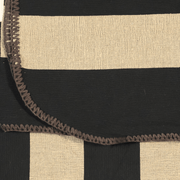 Hero Throw - Black + Taupe - Stitch