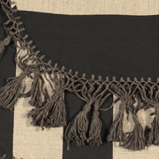 Hero Throw - Black + Taupe - Tassel