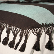 Hero Throw - Mint and Chocolate - Tassel