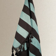 Hero Throw - Mint and Chocolate - Tassel