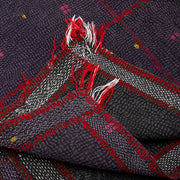 Kantha Throw Deep Plum and Red