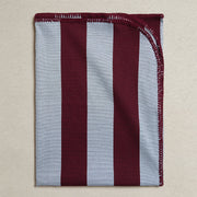 Market Throw -Dove Blue + Burgundy - Stitch