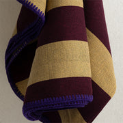 Market Throw -Plum + Gold - Stitch
