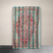 Kantha Throw Mixed Pattern with Metallic Embroidery