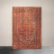 Kantha Throw Orange and Mint Tapestry