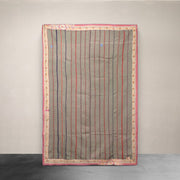 Kantha Throw Orange and Mint Tapestry