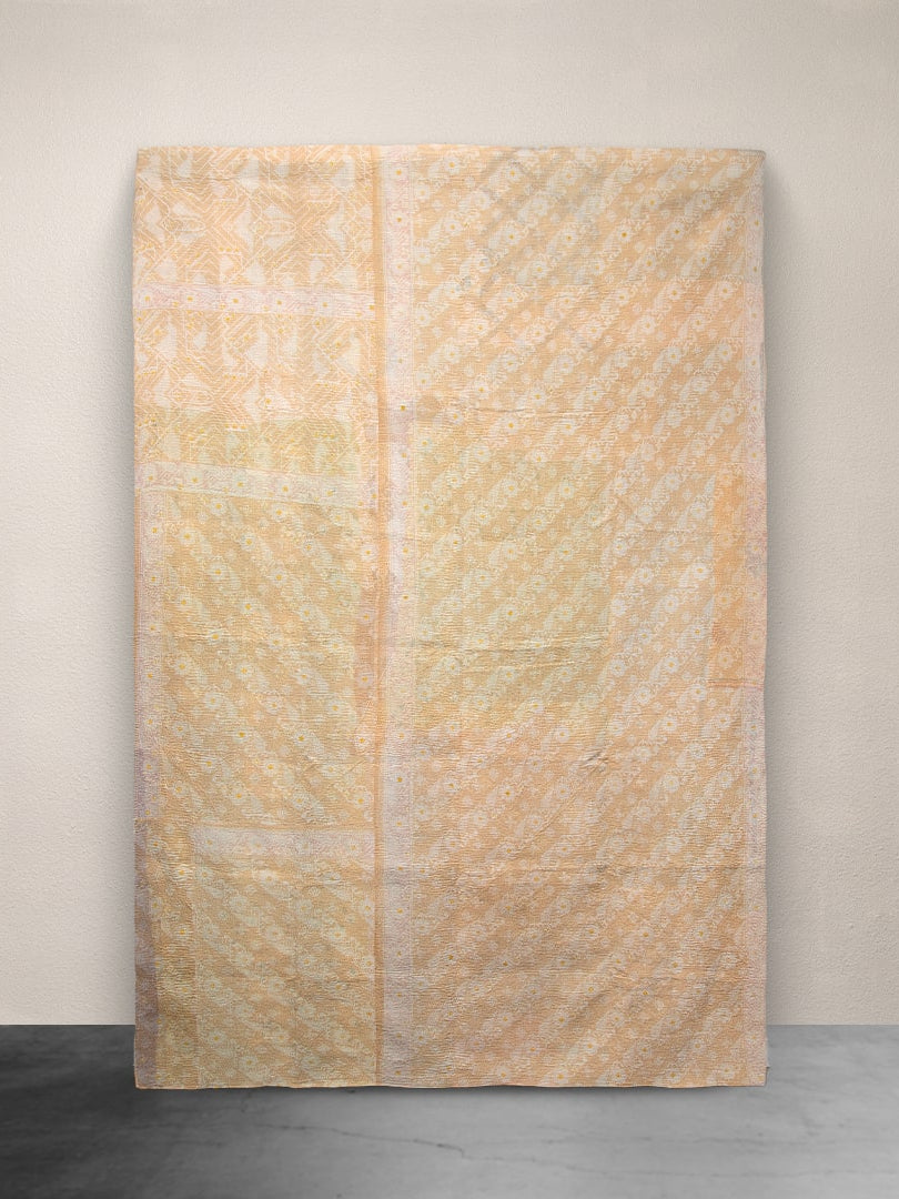 Kantha Throw Pastel and Peach