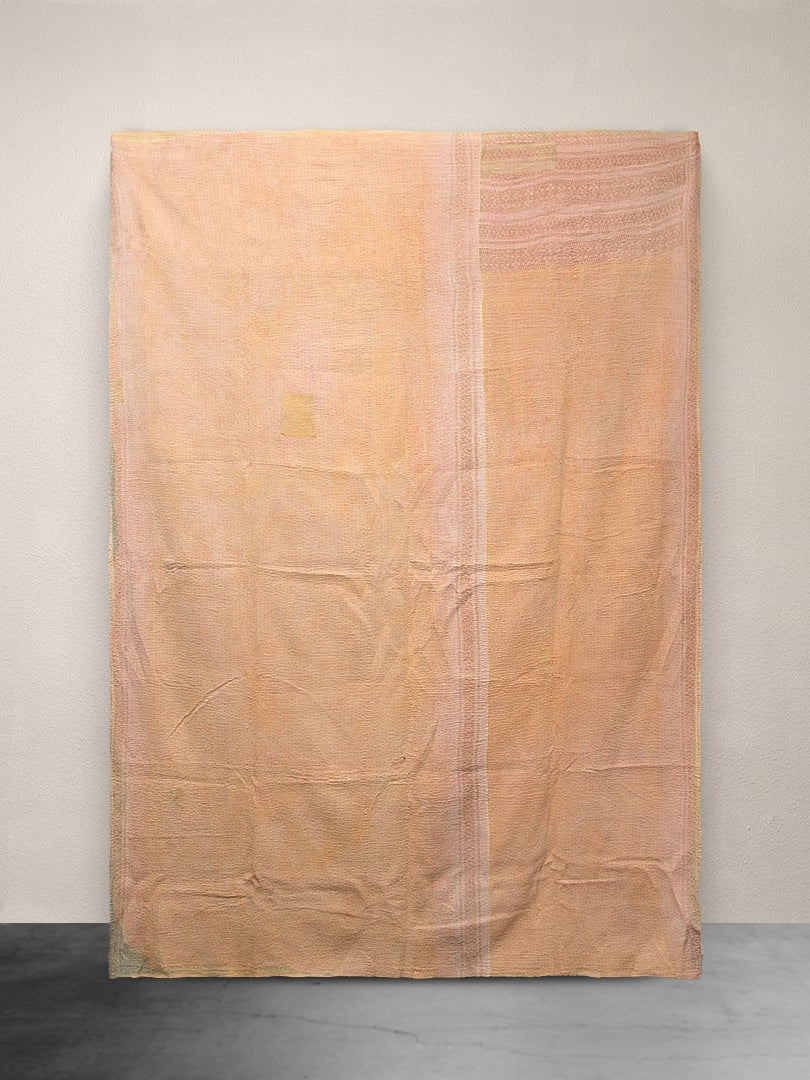 Kantha Throw Peach and Mint