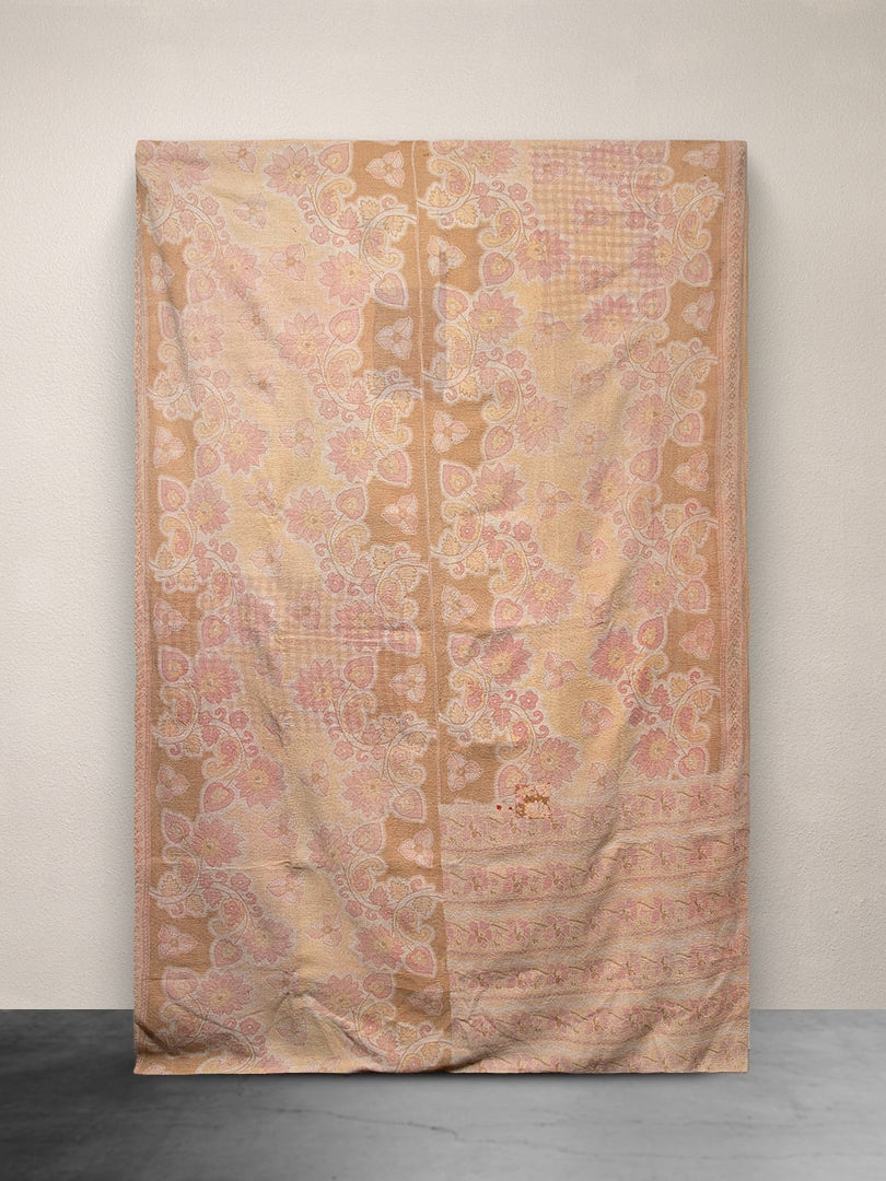 Kantha Throw Peach and Pink