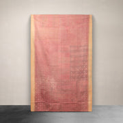 Kantha Throw Pink and Peach Border