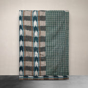 Kantha Throw Purple and Green Plaid