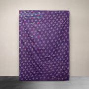 Kantha Throw Purple and Green Plaid