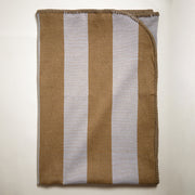 Shadow Throw - Light Grey and Caramel - Stitch