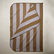Shadow Throw - Light Grey and Caramel - Stitch