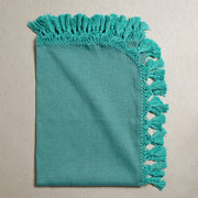 Solids Throw - Turquoise - Tassel