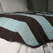 Sunday Throw - Mint + Chocolate - Stitch