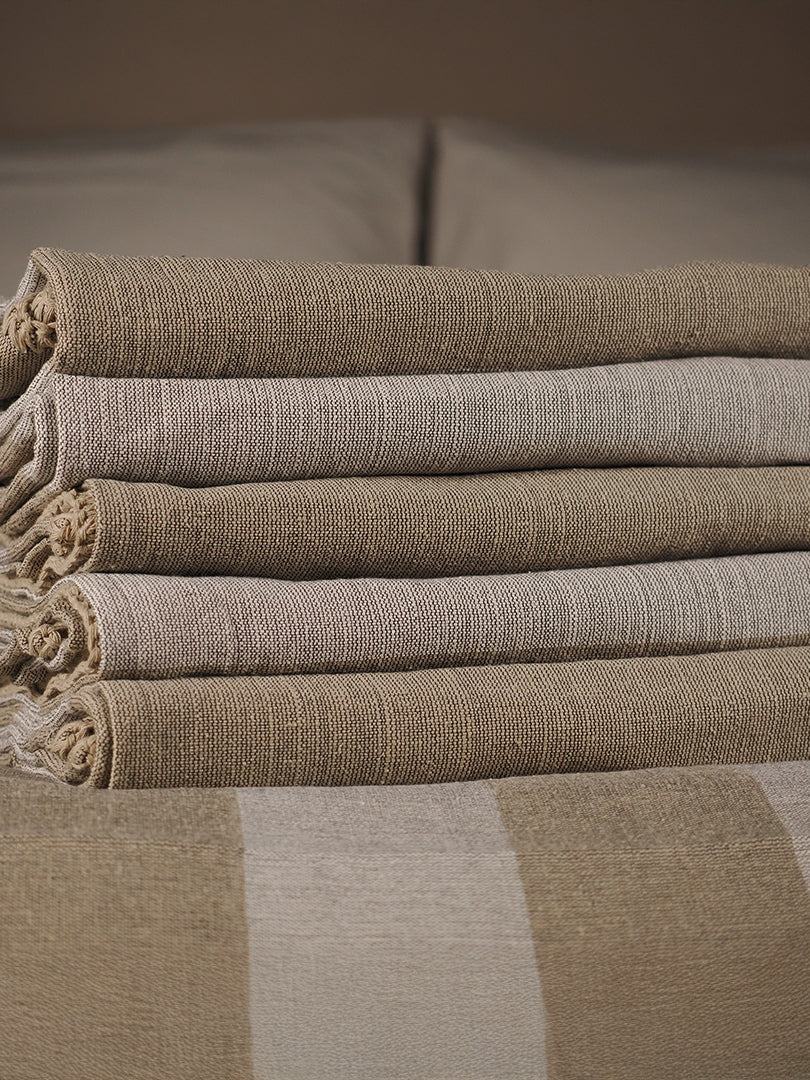 Shadow Throw - Linen + Natural - Stitch